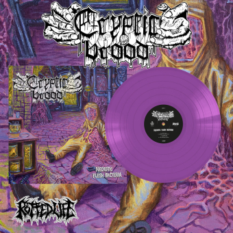 CRYPTIC BROOD Necrotic Flesh Bacteria LP PURPLE [VINYL 12"]